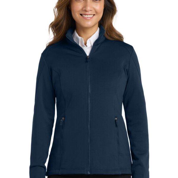 Women's Grid Fleece Jacket Thumbnail