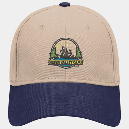 OTTO Brushed Bull Denim Six Panel Low Profile Baseball Cap Thumbnail